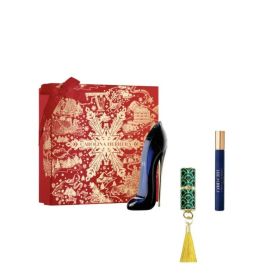 CAROLINA HERRERA GOOD GIRL 3 PCS SET: 2.7 EAU DE PARFUM SPRAY + 0.34 EAU DE PARFUM SPRAY + FABULOUS KISS 0.04 LIPSTICK BLUR MATTE 741