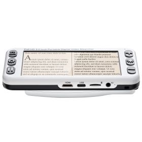Portable Digital Magnifier, 5-inch HD Electronic Video Magnifier for Low Version, 2X - 48X Electronic Reading Aid with 13MP Near & Far Dual Lens